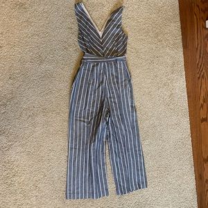 LOFT stripped pantsuit